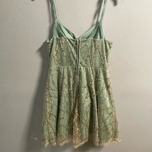 Green and gold short dress brand:city studio